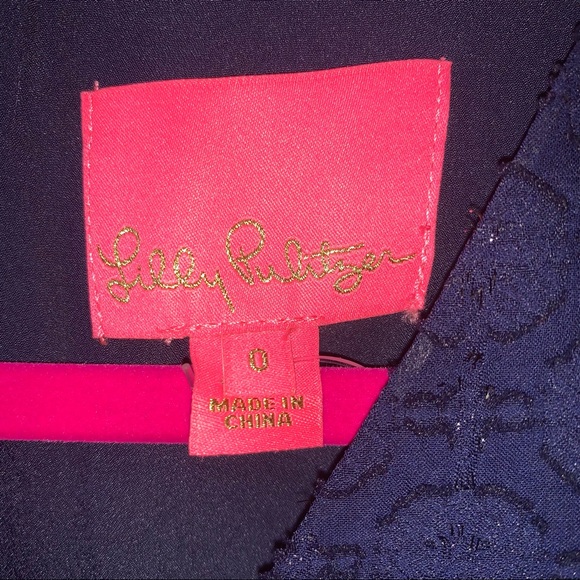 Lilly Pulitzer Kathie Dress True Navy Tanzanian - Picture 2 of 8